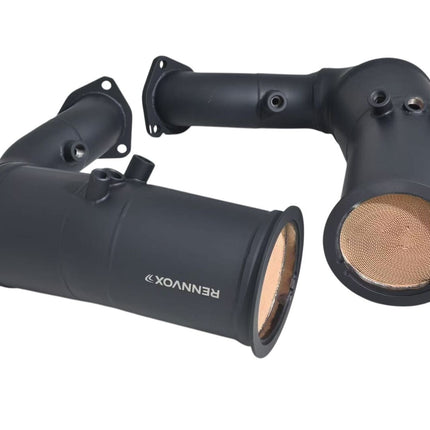 RENNVOX LAMBORGHINI URUS DOWNPIPES WITH 200 CELL SPORT CATALYTIC CONVERTERS