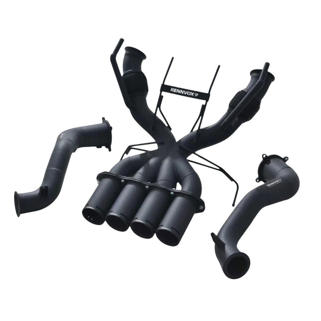 MCLAREN 765LT COMPLETE VALVED EXHAUST SYSTEM WITH 200 CELL SPORTS CATALYTIC CONVERTERS