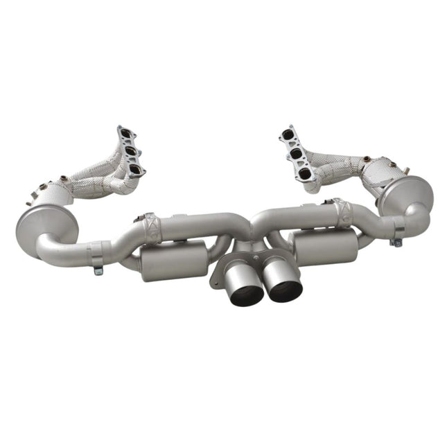 PORSCHE 911 992.1/992.2 GT3 & GT3 RS FULL EXHAUST SYSTEM WITH 200 CELL CATALYTIC CONVERTER