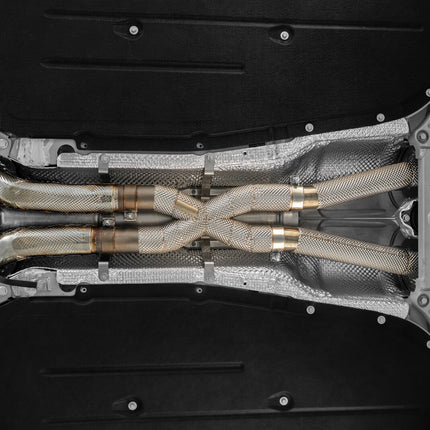 FERRARI 12CILINDRI COMPLETE EXHAUST SYSTEM WITH 200 CELL SPORTS CATALYTIC CONVERTERS
